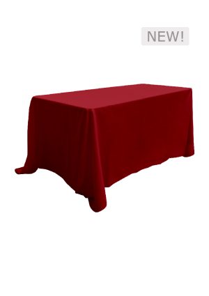 6FT LONG RED LINEN TABLE (TB7 - LR)