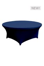 6FT ROUND BLUE SPANDEX TABLE (TB10 - SBL)