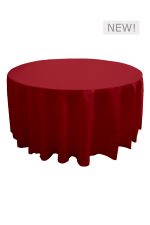 6FT ROUND RED LINEN TABLE (TB10 - LR)