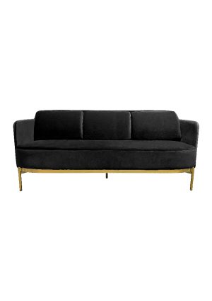 CROWN LOUNGE SOFA™ - THREE SEATER BLACK