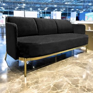 CROWN LOUNGE SOFA - THREE SEATER - BLACK (SF1 - CTB)