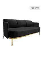 CROWN LOUNGE SOFA™ - THREE SEATER BLACK