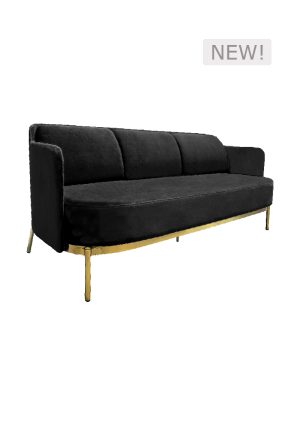 CROWN LOUNGE SOFA™ - THREE SEATER BLACK