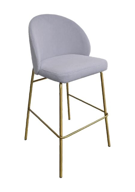 ALURA™ BARSTOOL - DOVE GREY WITH GOLD LEGS (BS4 - GDG)