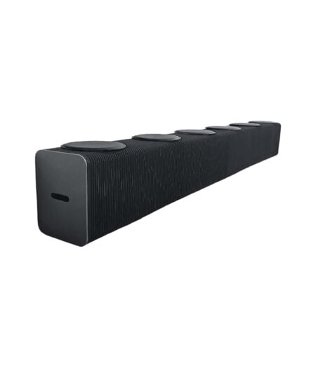 A brown rectangular Kraft Bench with a textured surface, shown from an angled perspective.