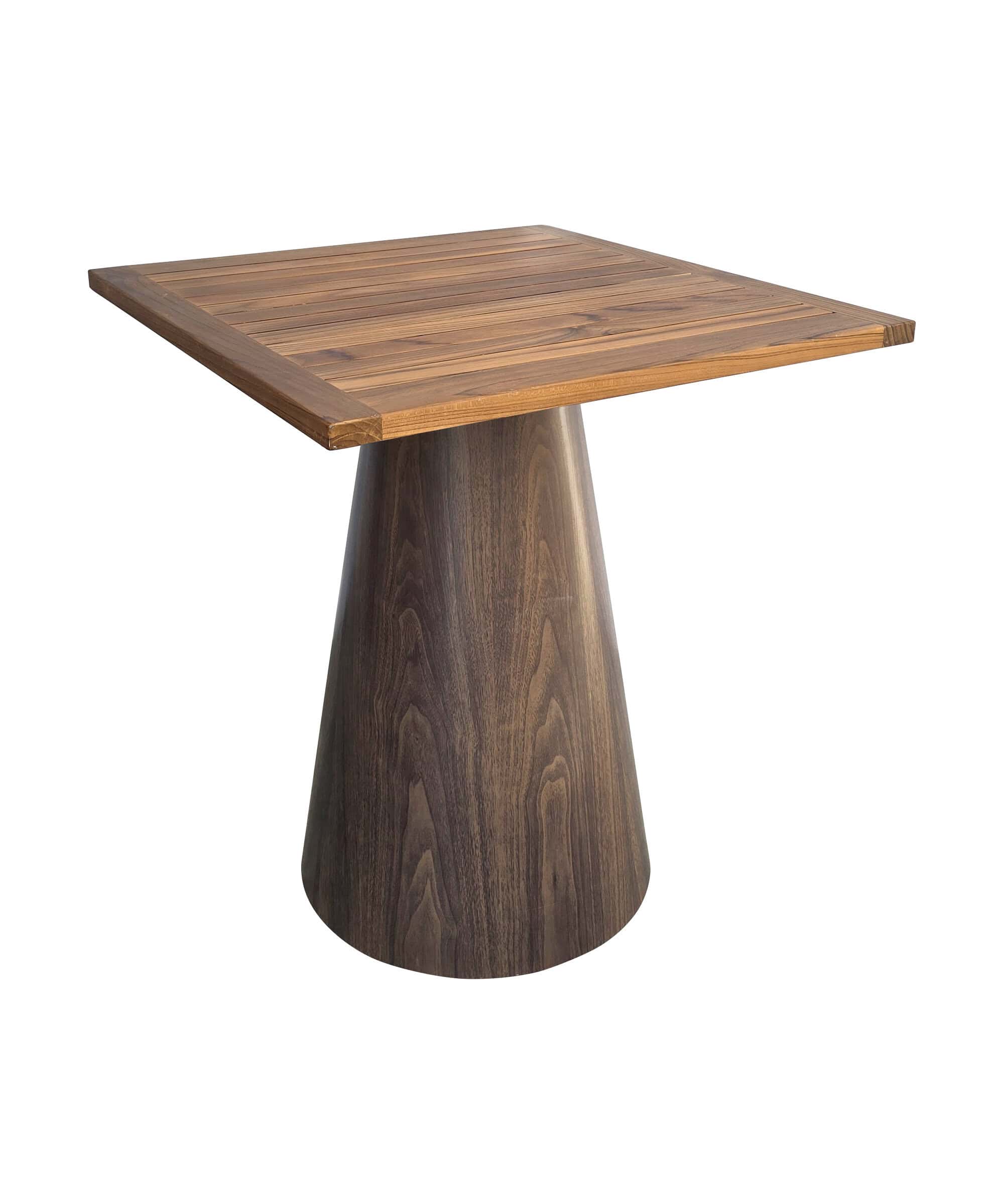 Conic™ Meeting Table & Square Top - Teak Wood - Events Partner