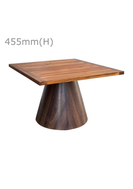 CONIC™ COFFEE TABLE & SQUARE TOP - TEAK WOOD (CT28 - STK)
