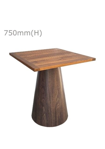 CONIC™ MEETING TABLE & SQUARE TOP - TEAK WOOD (TB2 - STK)