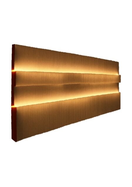 KRAFT FLUTED WALL PARTITION - GLOW - BROWN (AC36 - KLBR)