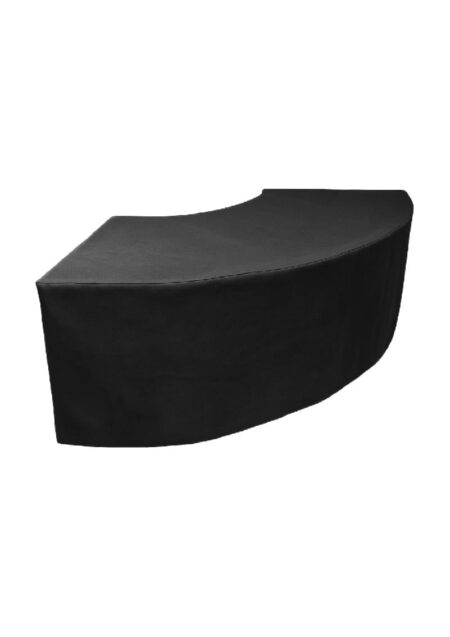 OCULAR CURVED BLACK LINEN TABLE (TB1 - CLB)