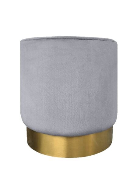 HUDSON ROUND POUF - LARGE GREY (OB13 - RLG)