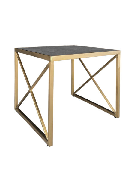 LUXCO™ ATELIER SQUARE COFFEE TABLE - GOLD & GRAPHITE BLACK (CT4 - SGB)