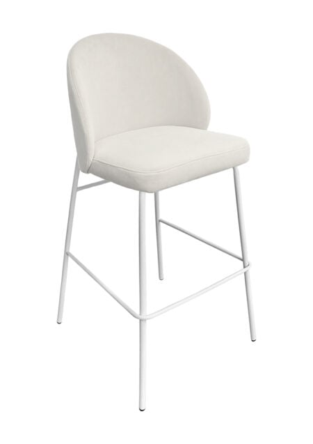 ALURA™ BARSTOOL - CHIFFON WHITE WITH WHITE LEGS (BS4 - WCW)
