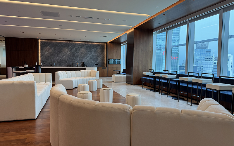 Events Partner premium lounge furniture for a corporate event rental.