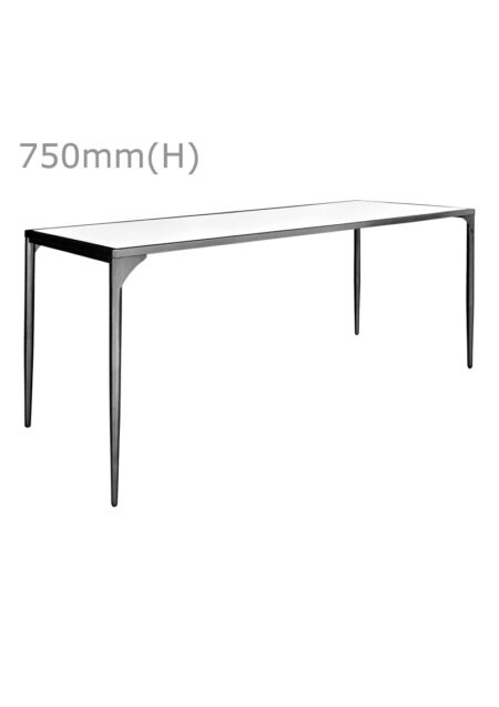 LUXCO™ ATELIER LONG MEETING TABLE - BLACK & MATTE WHITE (TB13 - LBMW)