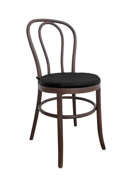 BENTWOOD CHAIR WALNUT BROWN - BLACK SEAT (CH6 - BRB)