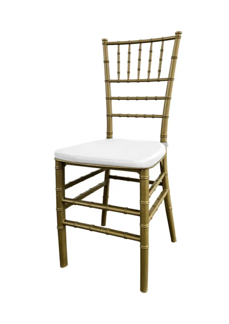 TIFFANY CHAIR GOLD - WHITE SEAT (CH7 - TGW)